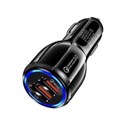 Ładowarka samochodowa do gniazd zapalniczki 2xusb quickcharge 3.0 szybka
