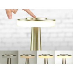 Lampka nocna stołowa dotykowa lampa 3 stopniowa do sypialni bezprzewodowa