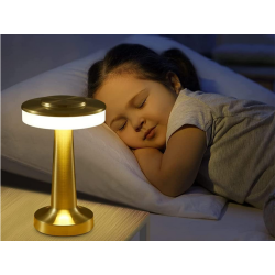 Lampka nocna stołowa dotykowa lampa 3 stopniowa do sypialni bezprzewodowa