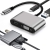 Adapter przejściówka usb-c do hdmi 4k vga hub usb 3.0 usb-c power delivery