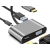 Adapter przejściówka usb-c do hdmi 4k vga hub usb 3.0 usb-c power delivery