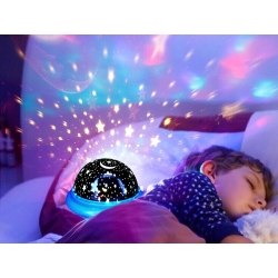 Projektor gwiazd lampka nocna nieba okrągła led