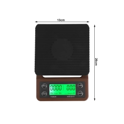 Waga kuchenna do parzenia kawy elektroniczna dokładna stoper tara 5kg 0,1g