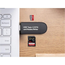 Czytnik kart sd microsd tf usb usb-c micro usb 3w1