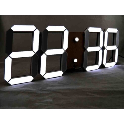Zegar budzik led elektroniczny termometr z alarmem