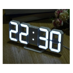 Zegar budzik led elektroniczny termometr z alarmem