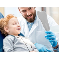 Lusterko do makijażu kosmetyczne dentystyczne ręczne w kształcie zęba