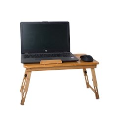 Stolik pod laptopa bambusowy do łóżka podstawka