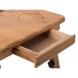 Stolik pod laptopa bambusowy do łóżka podstawka