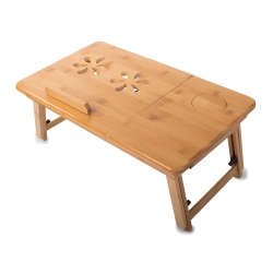 Stolik pod laptopa bambusowy do łóżka podstawka