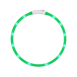 Obroża świecąca led dla psa i kota wodoodprna regulowana regulacja 47cm usb