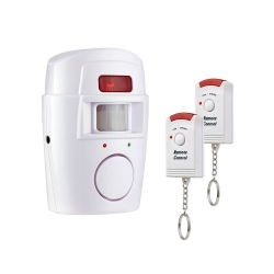 Alarm bezprzewodowy czujnik ruchu + 2 piloty 105db