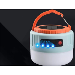 Lampa lampka solarna turystyczna na biwak usb led