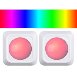 Lampka bezprzewodowa lampa nocna lampki rgb led pilot na baterie 2 sztuki