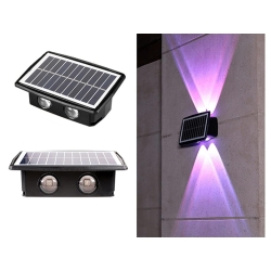 Lampa elewacyjna solarna led z czujnikiem zmierzchu naścienna kinkiet