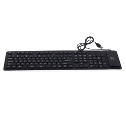Klawiatura silikonowa gumowa czarna usb numeryczna