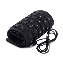 Klawiatura silikonowa gumowa czarna usb numeryczna