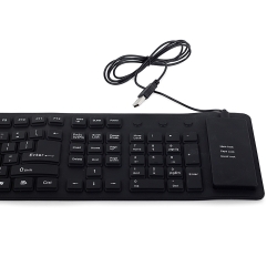 Klawiatura silikonowa gumowa czarna usb numeryczna