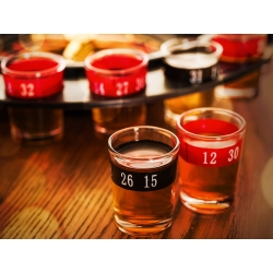 Alkoholowa gra ruletka imprezowa+kieliszki 16szt