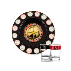 Alkoholowa gra ruletka imprezowa+kieliszki 16szt