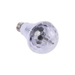 Żarówka led rgb obrotowa e27 kula dyskotekowa
