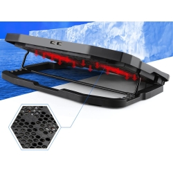 Podkładka podstawka chłodząca pod laptopa led regulowana z portem usb