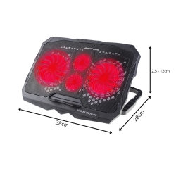 Podkładka podstawka chłodząca pod laptopa led regulowana z portem usb