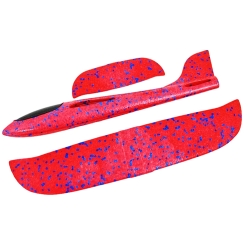 Samolot styropianowy szybowiec rzutka duży z styropianu 47cm czerwony
