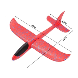 Samolot styropianowy szybowiec rzutka duży z styropianu 47cm czerwony