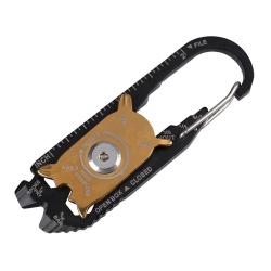 Brelok karabińczyk nóż multitool przeżycia 20w1