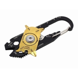 Brelok karabińczyk nóż multitool przeżycia 20w1