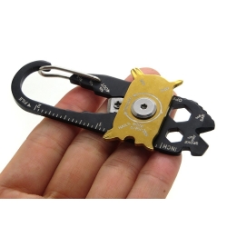 Brelok karabińczyk nóż multitool przeżycia 20w1