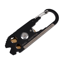 Brelok karabińczyk nóż multitool przeżycia 20w1