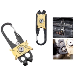 Brelok karabińczyk nóż multitool przeżycia 20w1