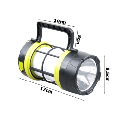 Latarka turystyczna led solarna lampa biwakowa aku