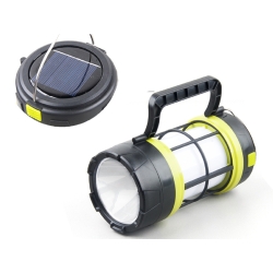 Latarka turystyczna led solarna lampa biwakowa aku