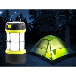 Latarka turystyczna led solarna lampa biwakowa aku