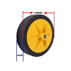 Zestaw 3 gąbek polerskich pady na wiertarkę 150mm