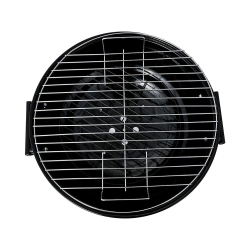 Grill węglowy brykietowy ogrodowy kółka pokrywa okrągły zamykany przenośny