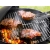 Grill węglowy brykietowy ogrodowy kółka pokrywa okrągły zamykany przenośny