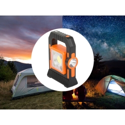 Latarka turystyczna led solarna lampa lampka biwakowa akumulator kemping