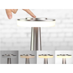 Lampka nocna stołowa dotykowa lampa 3 stopniowa do sypialni bezprzewodowa