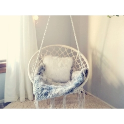Hamak fotel wiszący huśtawka bocianie gniazdo huśtawka boho do domu ogrodu