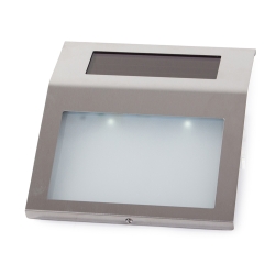 Podświetlany numer domu lampa solarna metalowa led