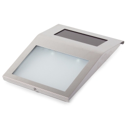 Podświetlany numer domu lampa solarna metalowa led