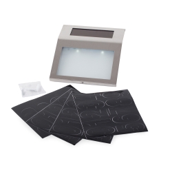 Podświetlany numer domu lampa solarna metalowa led