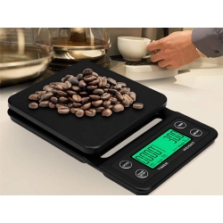 Waga kuchenna do parzenia kawy elektroniczna dokładna stoper tara 5kg 0,1g