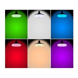 Żarówka kolorowa led rgbw głośnik bluetooth pilot
