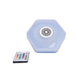 Żarówka kolorowa led rgbw głośnik bluetooth pilot