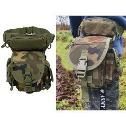 Torba saszetka biodrowa na nogę wojskowa taktyczna pojemna militarna nerka